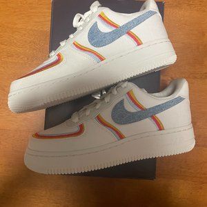 Nike Air Force 1 Low Sail Denim Swoosh